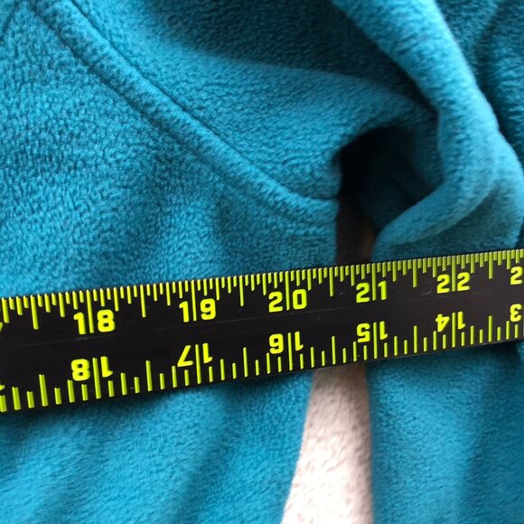 L.L.Bean Womens Fleece Jacket MP Full Zip Stand Collar Outdoors Cozy Teal Green - Picture 5 of 13